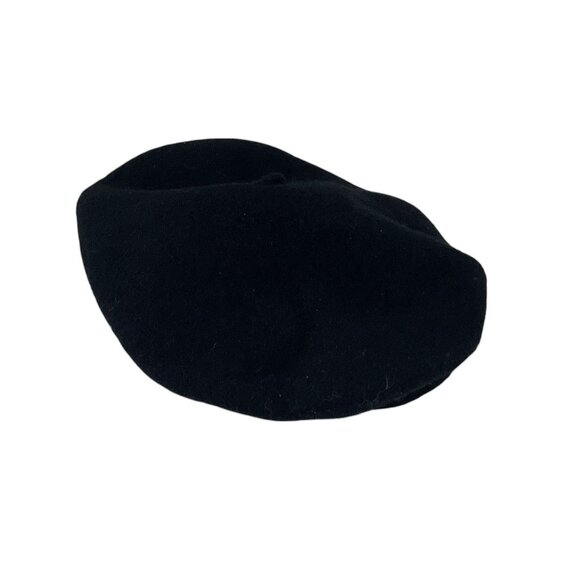 H&M Wool Blend Black Beret Hat Versatile One Size Unisex Winter Paris - Picture 8 of 8